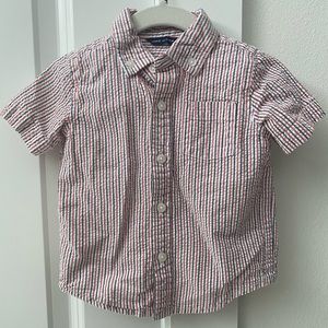 Janie and Jack Boys Seersucker Shirt
